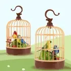 Singing & Chirping Bird In a Cage Gift Set Desktop Display New UL