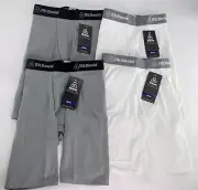 4 Pack McDavid Girdle 750T Pro 5-Pocket Football Compression Shorts Grey & White