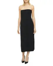 Theory Strapless Midi Dress