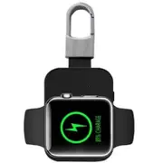 Chargers & Docking Stations Portable Mini Key Chain Fast Wireless Charger For Apple Watch Black