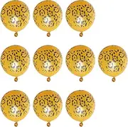 Glamorous Gold Leopard Print Balloon Set - 10PC Pack for Stylish Events