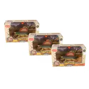 3x Razoo Dinosaur World Lifelike Dinosaur Asstd Colours Collections Fun Toy 3+
