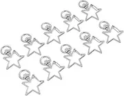 KALLORY DIY Keychain Clip Lobster Clasp Snap Hook 40pcs Star Design Keyring for Purse Bag Straps