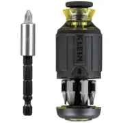 Klein Tools Klein 32308 | 8-in-1 Multi-Bit Adjustable Length Stubby Screwdriver