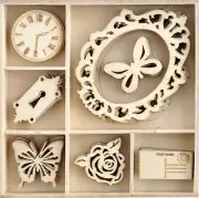 Lady Like Kaisercraft Wooden Flourishes Pack