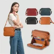 Three Layer Leather Crossbody Shoulder Bag Women's Handbag Bag Crossbody Bags