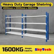 4M*2M*0.6M Storage Garage Shelving Warehouse Rack Shelving Steel 800KG - O