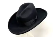 BAILEY BLACK CLAYTON CLASSIC GUS STYLE WESTERN HAT