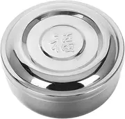 Cabilock Small Bowls Dessert Bowls Stainless Steel Mixing Bowls Ramen Bowl Lid for Easy Handling