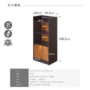 《HOPMA》法爾三格一門 層櫃 台灣製造 收納櫃 儲藏櫃 書櫃 置物櫃 玄關櫃 門櫃 書架 (3.9折)