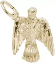 Gold-Plated Sterling Silver Dove Charm by Rembrandt