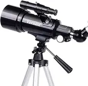 Kids & Adults PortableTelescope,70mm Refractor Telescope with Tripod & Finder Scope,Backpack and Moon Filter,70mm Aperture 400mmFocal Length