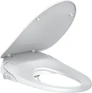 BONSAM Smart Bidet Toilet Seat with Adjustable Seat&Water Temperature, Electronic Heated Toilet Seat with Nightlight, Elongated, BON1001