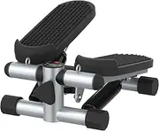 Mini Stepper for Exercise, Low-Impact Stair Step for Home Fitness with Resistance Bands & LED Monitor, Portable Step Machine with 120KG Loading Capacity, Noiseless