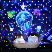 Star Projector Night Light - Double Kids Night Light Projector with USB Cable, 360 Degree Rotation Led Galaxy Projector Gifts for Kids Party Birthday Star Light Projector for Bedroom Décor