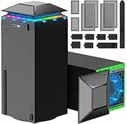 Gorixer Xbox Series X 6" Cooling Fan with RGB Light, Auto & Manual Speed, 2.0 USB Ports, Dust Protection