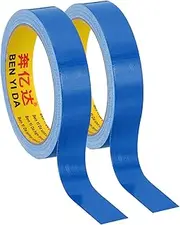 uxcell 0.8"x0.01" Bookbinding Tape, 22 Yard Total 2 Roll Cloth Bookbinding Repair Tape Book Binding Tape Self Adhesive for Repairing Old Books, Blue
