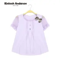 在飛比找momo購物網優惠-【Kinloch Anderson】浪漫蝴蝶結抓皺網紗袖 圓