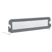 Toddler Safety Bed Rail Grey 150x42 cm Polyester