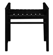 Elliot Single Seater Bench with Genuine Leather (Black)