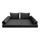 STYLE V1 Twin Velvet Contrast Indoor Daybed Mattress Pillow |COVER ONLY| AD350