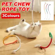 Interactive Cat Chew Rope Toy Durable Kitten Teeth Cleaning Pet Play Toy forCats