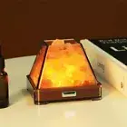 HISUNY Himalayan Salt Lamp Nightlight, Mini USB Crystal Salt Rock Lamp, Smart