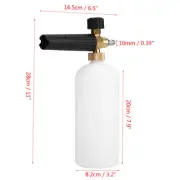 1/4 Adjustable Snow Foam Lance Washer 1L Bottle Wash Nozzle Sprayer Pressur ECA