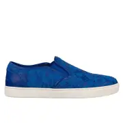 Dolce & Gabbana Slip-On Trainers Shoes London off Peak And Leather Blue 08235
