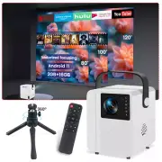 4K HD Smart Projector 5G LED WiFi Bluetooth HDMI USB Android Office Home Theater