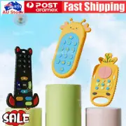 Baby Teether Toys Remote Shape Silicone Toddler Teething Toys For Babies↯