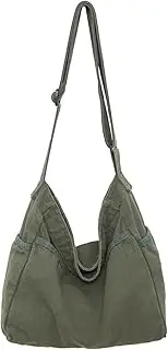 [GOQUFOY] Canvas Tote Bag for Women Messenger Crossbody Handbags Hobo Purses for Women Shoulder Bag Men
