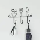 Iron Hat Hanger Nordic Clothes Storage Rack Simple Coat Hook Black