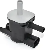 Canister Purge Valve Solenoid, Purge Valve Replacement OEM #136200-7010 90910-12276, Compatible with Scion Mazda Lexus Pontiac (Black)