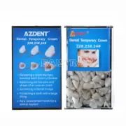 1 Box Dental Temporary Crown 22# 23# 24# Anterior Teeth Tooth Covering AZDENT