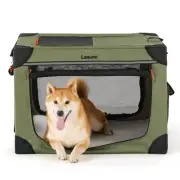 Lesure Soft Collapsible Dog Crate - 30 Inch Portable Travel Crate for Medium ...