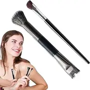 Makeup Brush Nose Contour,Angled Contour Brush | U Shaped Synthetic Bristles Make up Tool for Blending Eyeshadow Smudging Sculpting