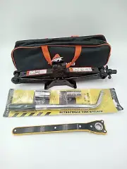 Amvia Scissor Jack Set with Wrench for 1.5 Ton Vehicle New & Ships FREE