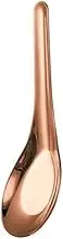 lskdnrufh Spoon Stainless Steel Soup Spoon Flat Bottom Large Capacity Tablespoon Chinese Household for Eating Dinnerware Tablespoon (Rose Gold, Small)