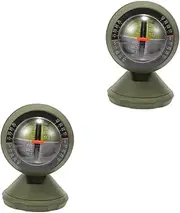 iplusmile 2pcs Car Inclinometer Level Gauge Multi-functional Tilt Measurement Tool for Vehicles Non- Design for Stability Uneven Easy Installation Optimal Visibility