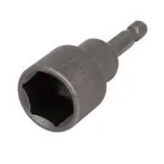1/4" Shank 18mm Hex Socket Magnetic Nut Driver Bit Adapter Gray