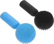 2pcs Silicone Face Cleansing Brush Double Sided Exfoliator Tool for Gentle Cleansing and Makeup Removal Safe and Comfortable Face Washing Accessories