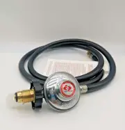 LPG Gas Regulator and Hose POL to 3/8 SAE Suits Weber, Ziggy & Sizzler BBQ 1.5M