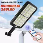 990000LM Commercial Solar Street Lights Sensor Remote Outdoor Flood Lamp 256LED