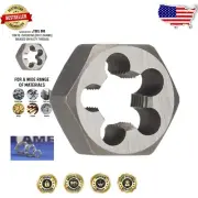 1-7/16"-18 Hex Die - Carbon Steel with Bright Finish for Accurate Threading