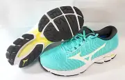 Womens Mizuno Wave Rider Waveknit 3 Turquoise Athletic Running Sneakers Shoes