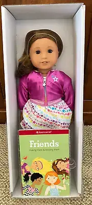 American Girl 18" Truly Me #79 Doll Tan Skin Straight Hair Hazel Eyes Earrings