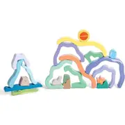 Hape Nature Scene Stacking Blocks Educational Toddlers Creative Play Toy 2Y+