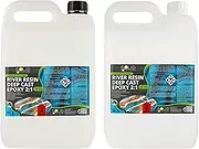 Solid Solutions Deep Pour Epoxy Resin for River Tables - Crystal Clear, UV Resistant Deep Casting Resin Up to 50mm, Tintable | 30L Kit