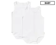 Bonds Baby Wonderbodies Singletsuit 2-Pack - White